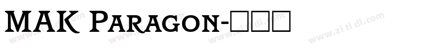 MAK Paragon字体转换